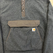 F- Carhartt Button Snap & Pocket Pullover Polar Fleece