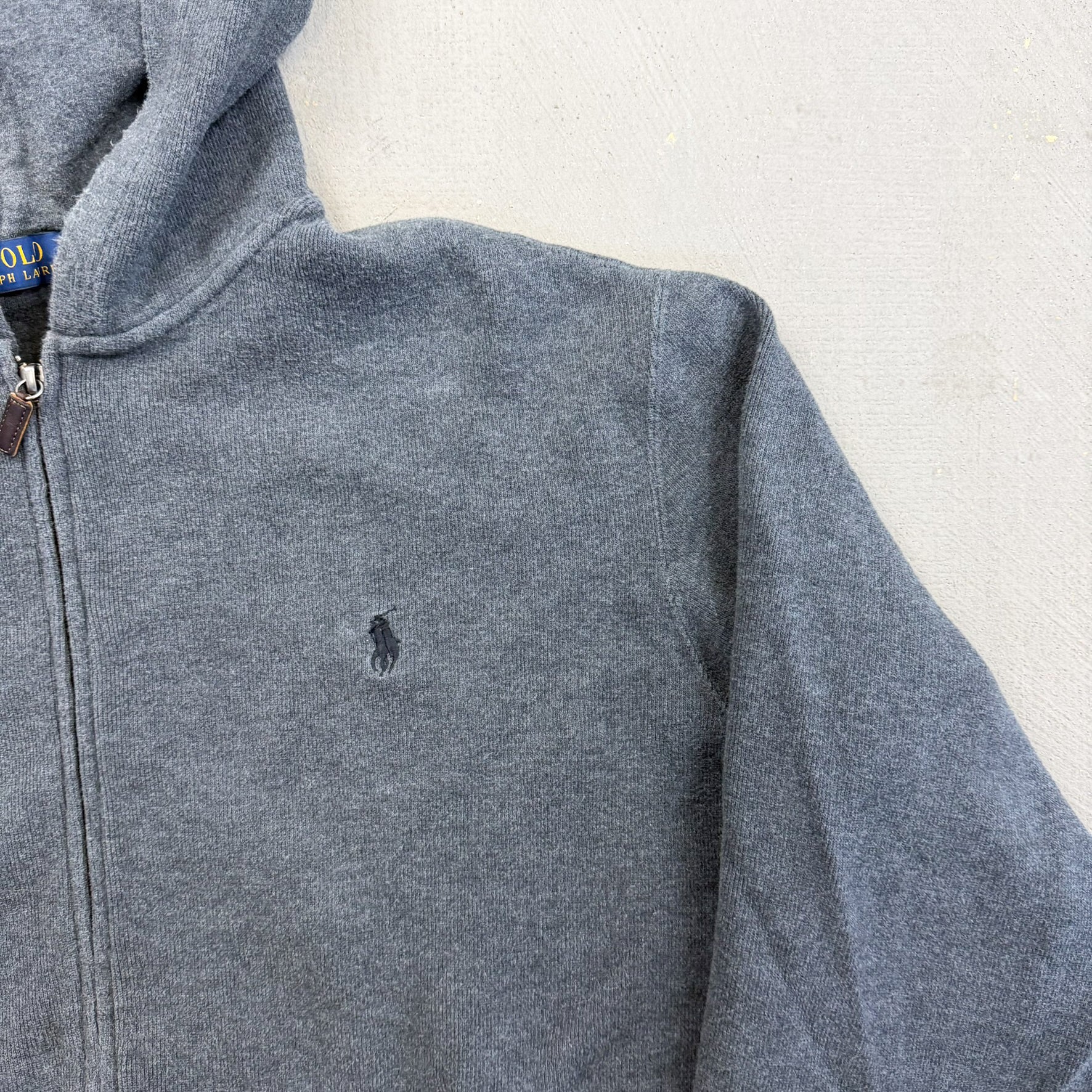 F- Vintage Polo Ralph Lauren Double Zipper Zip Up Hoodie