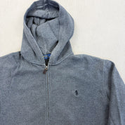 F- Vintage Polo Ralph Lauren Double Zipper Zip Up Hoodie