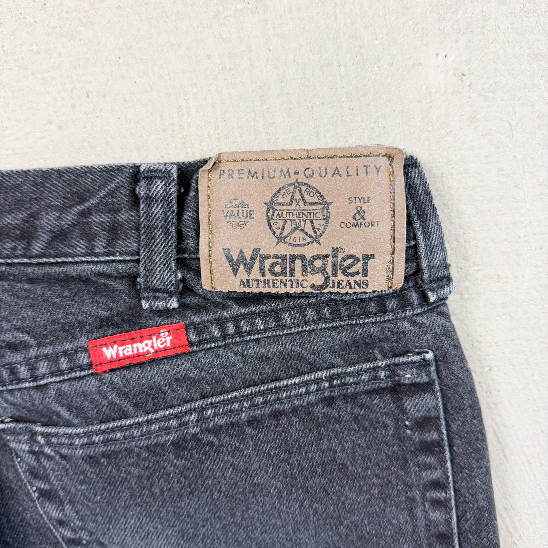 F- HOM Twill Double Knees Wrangler Reworked Custom Jeans