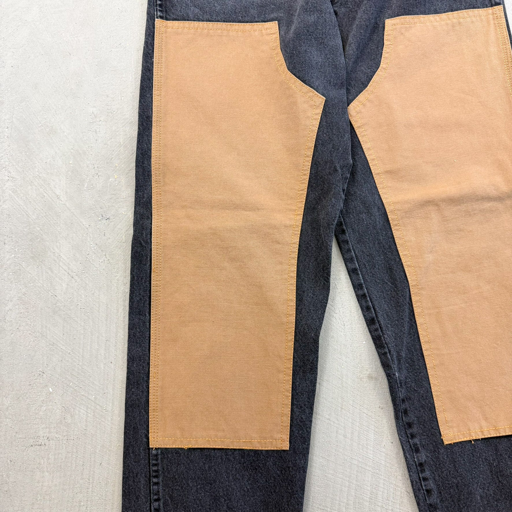 F- HOM Twill Double Knees Wrangler Reworked Custom Jeans