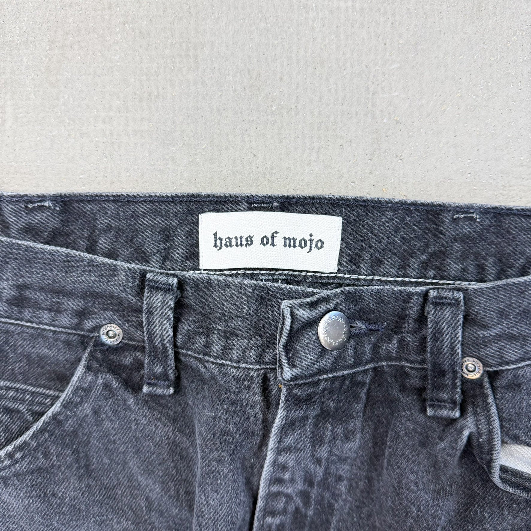 F- HOM Twill Double Knees Wrangler Reworked Custom Jeans