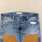 F- HOM Levi's 501 Twill Double Knees Reworked Custom Jeans