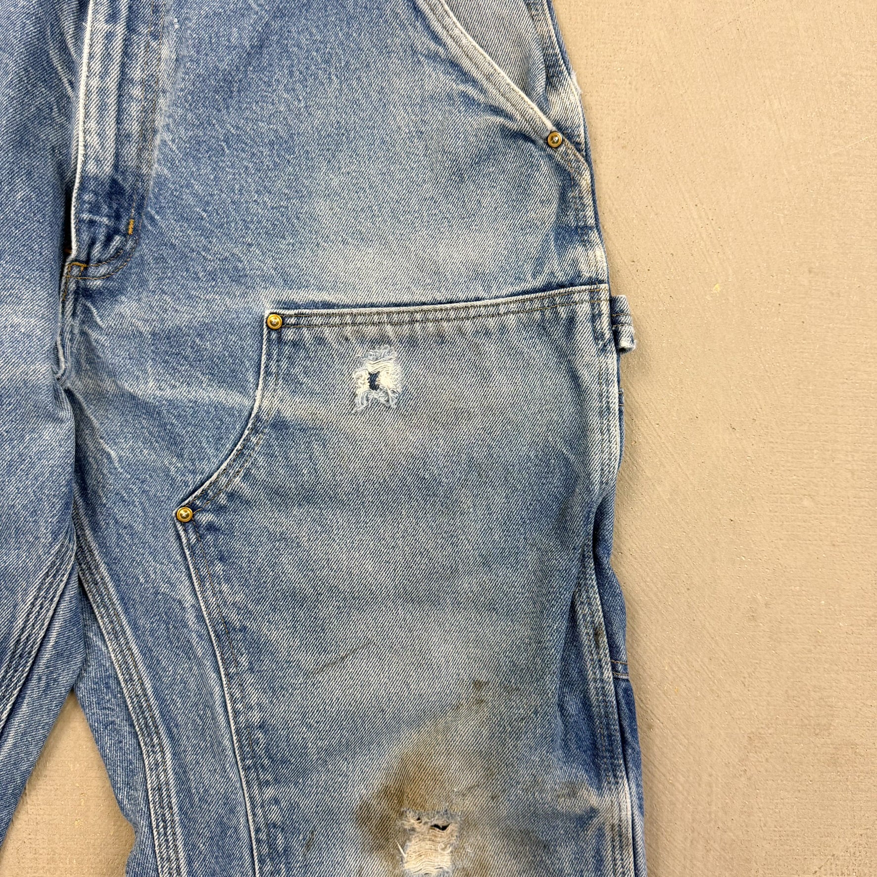 F- Carhartt Denim Double Knee Workwear Jeans