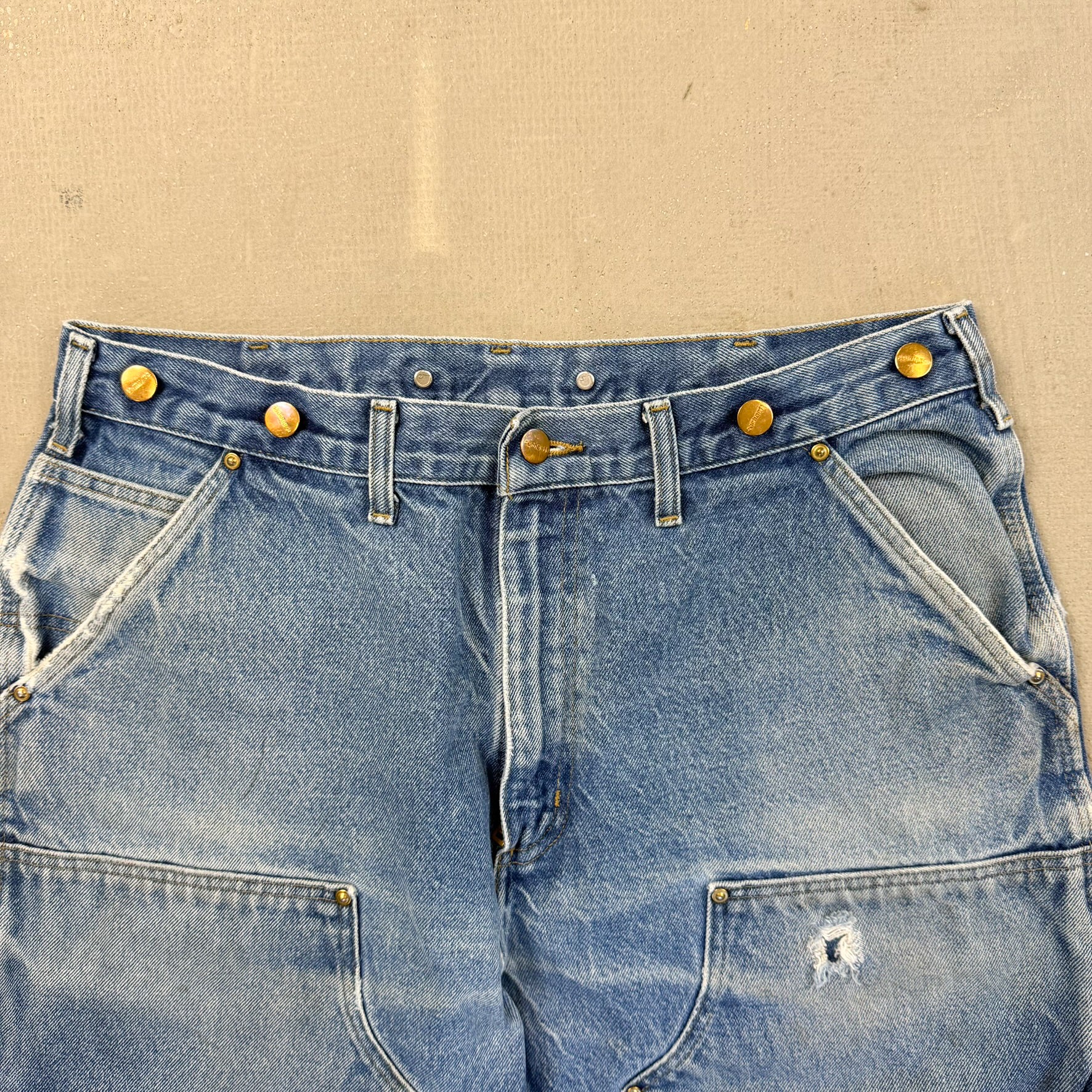 F- Carhartt Denim Double Knee Workwear Jeans