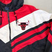 F- Vintage Chicago Bulls NBA Mitchell & Ness Zip Up Winter Jacket