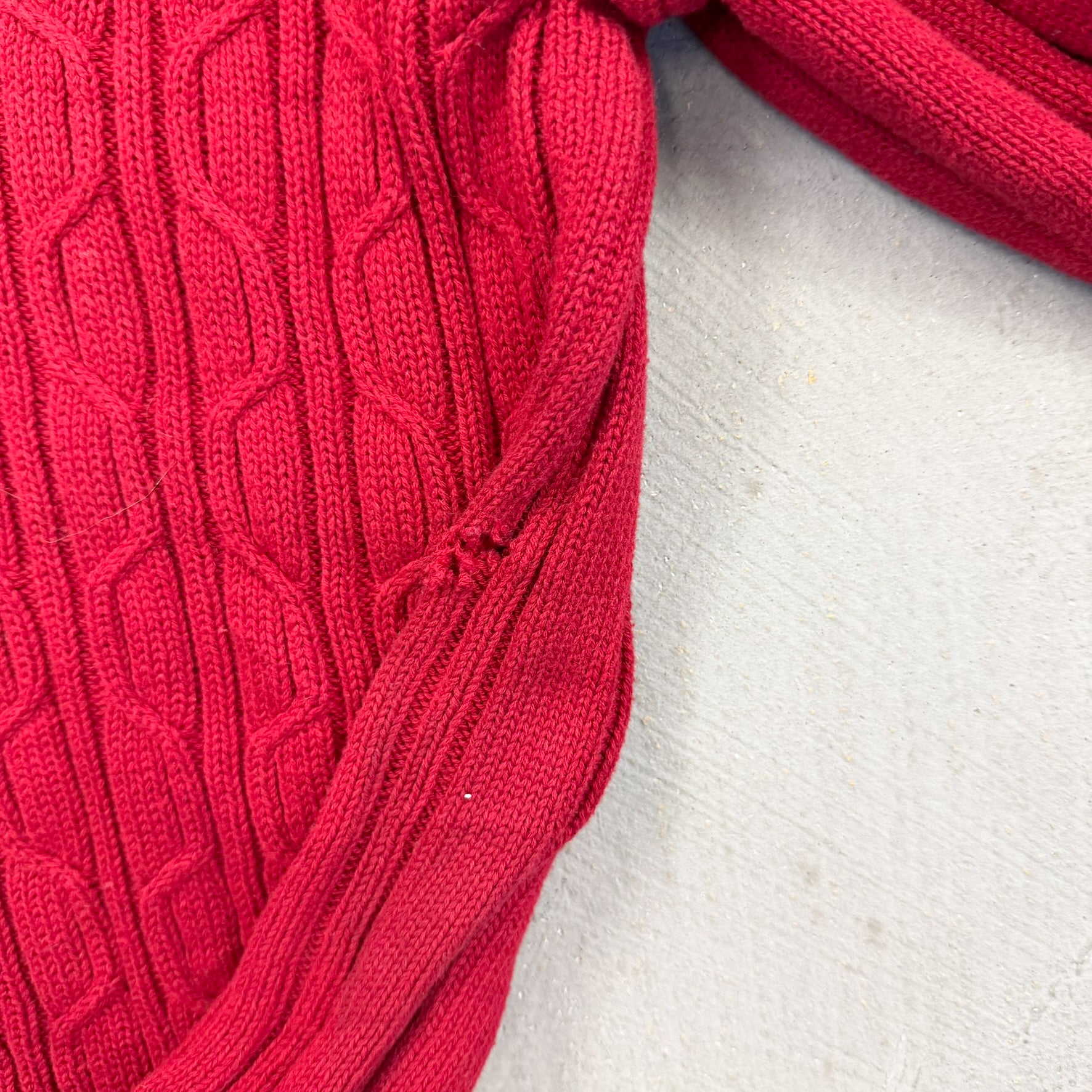 F- Vintage Nautica Solid Red Knit Sweater