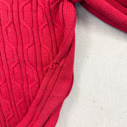 F- Vintage Nautica Solid Red Knit Sweater