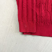 F- Vintage Nautica Solid Red Knit Sweater