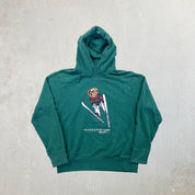 F- Vintage Ralph Lauren Polo Bear Ski Jump Graphic Hoodie