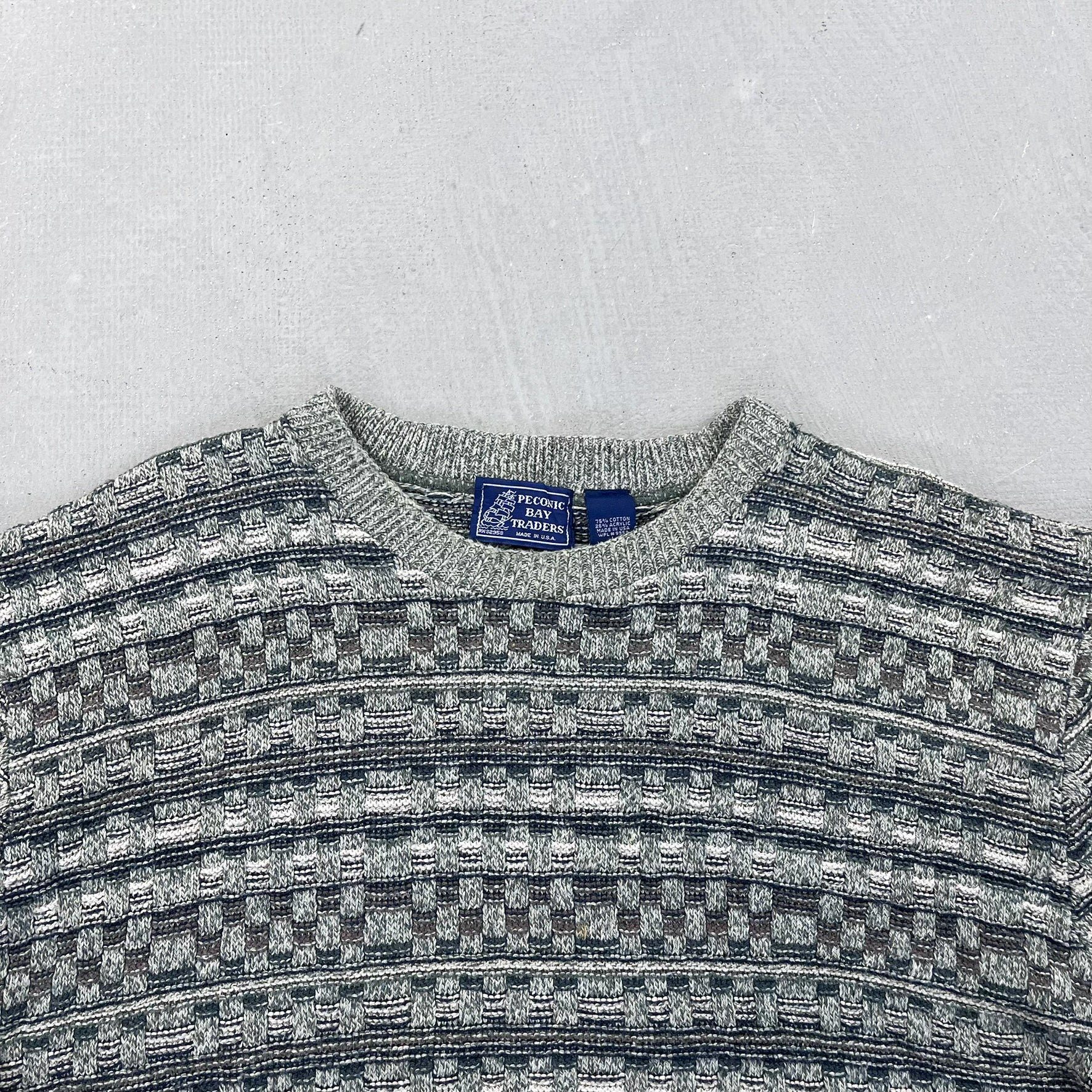 F- Peconic Bay Traders Knit Sweater