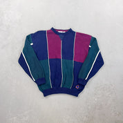 F- Ron Chereskin Color Block Knit Sweater