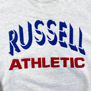 F- Vintage Russell Athletics Embroidered Text Pro Cotton Crewneck