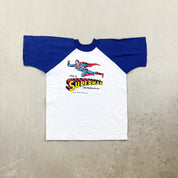 F- Vintage '73 Superman Metropolis Ill Single Stitch Ringer Tee