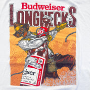 F- Vintage Budweiser Longnecks Graphic Single Stitch Tee