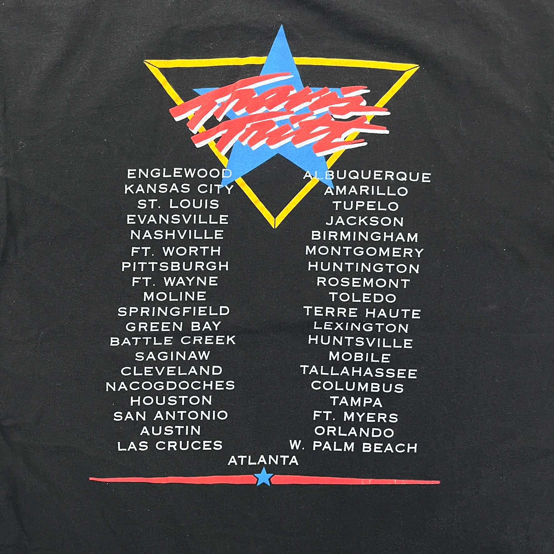 F- Vintage '93 Travis Tritt Picture Tour Single Stitch Tee