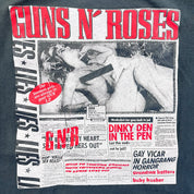 F- Vintage Guns & Roses Journal Article Picture Single Stitch Tee