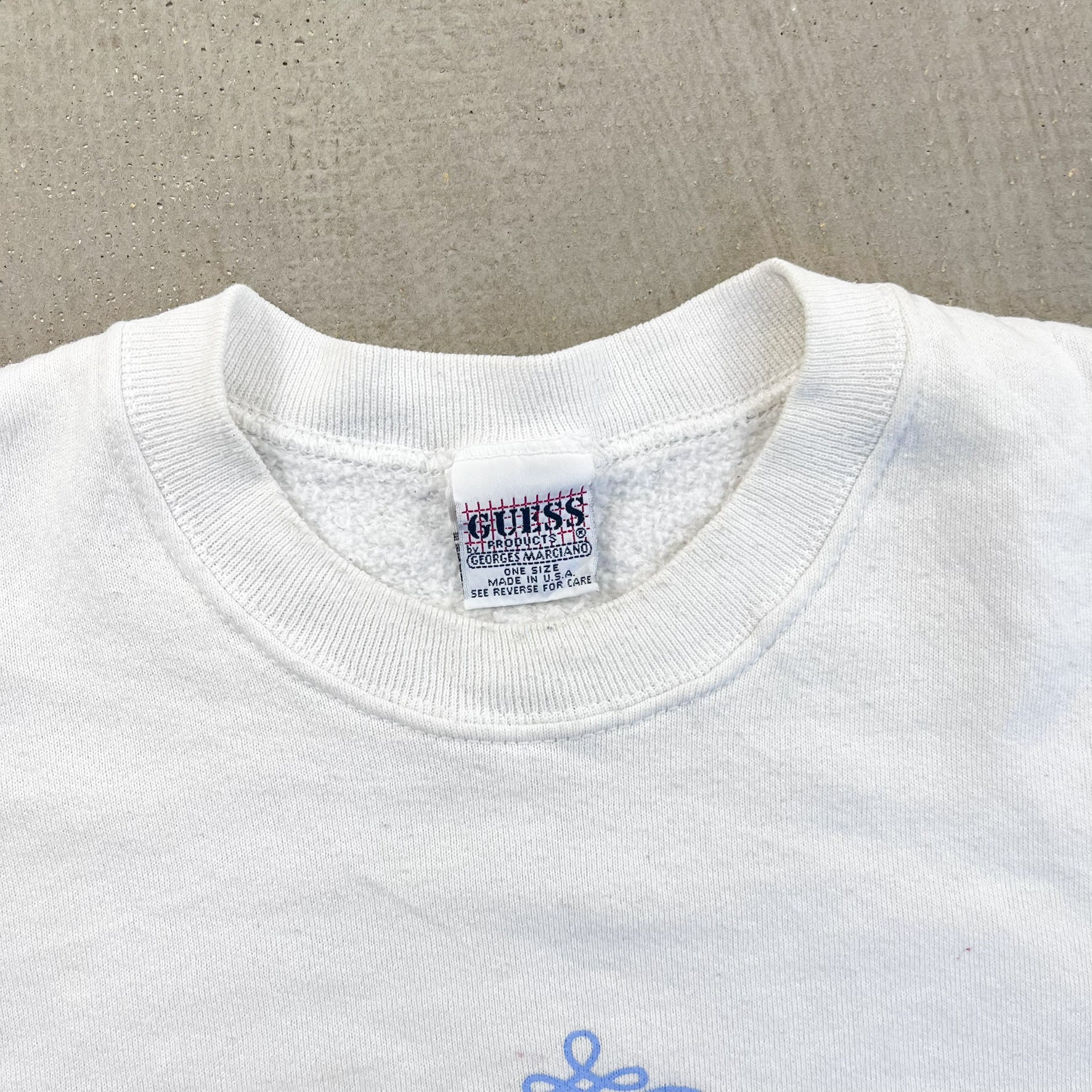 F- Vintage Guess 90s American Collection Text Crewneck