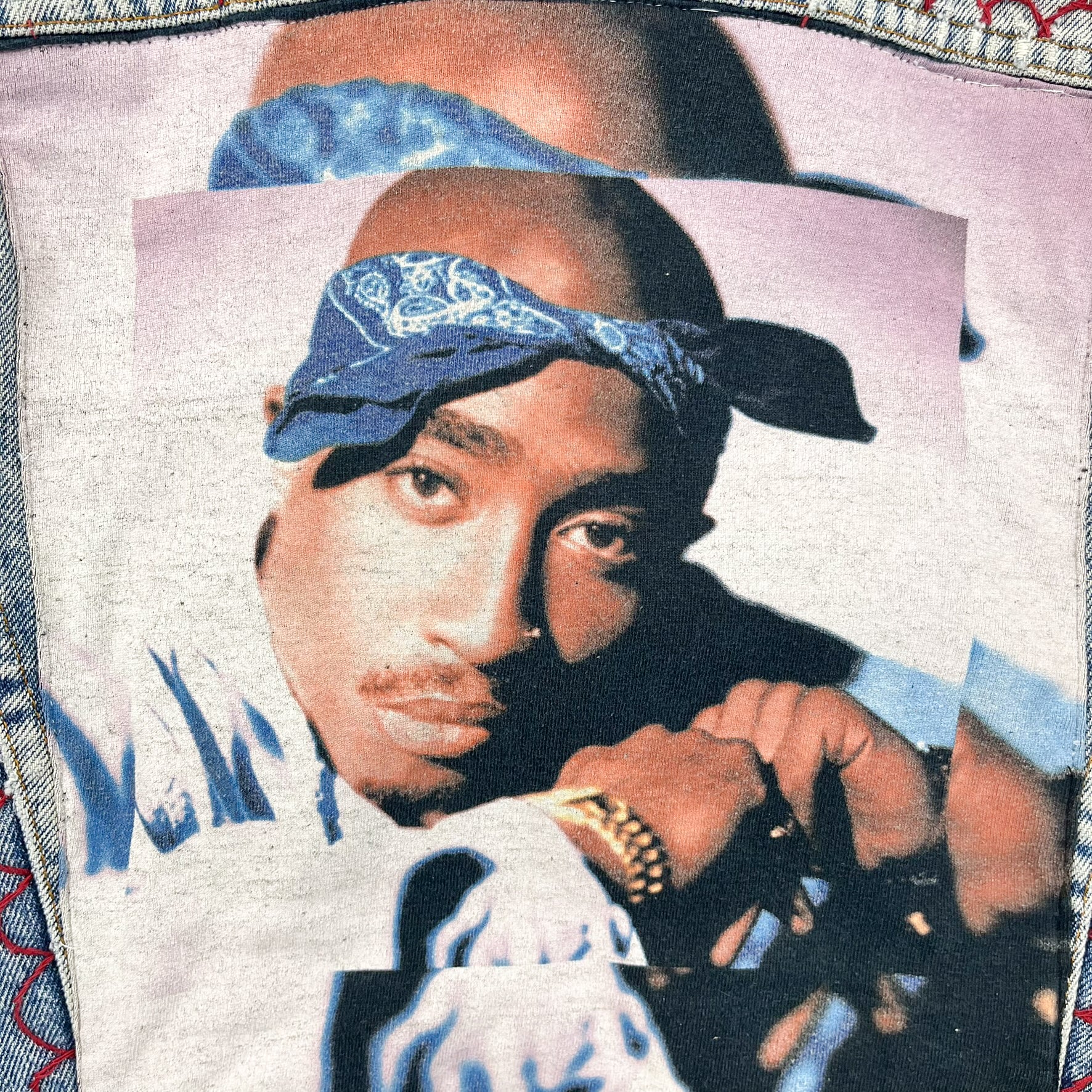 F- HOM Levi's Tupac Reworked Blanket Line Denim Jacket