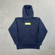F- Supreme FW 17 Lime On Black Box Logo Hoodie