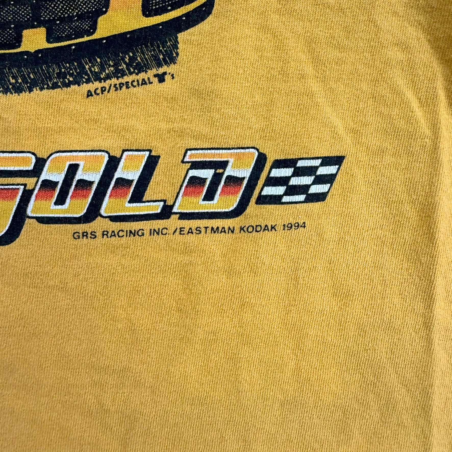 Vintage '94 Nascar Sterling Martin Kodak Film Going For Gold Graphic Lee Made In USA Tee - L