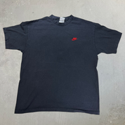 J- Vintage Nike Embroidered Text & Swoosh Graphic Tee - XL