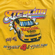 Vintage '94 Nascar Sterling Martin Kodak Film Going For Gold Graphic Lee Made In USA Tee - L