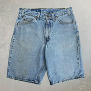 J- Vintage Levi's 550 Orange Tab Denim Jorts - W32