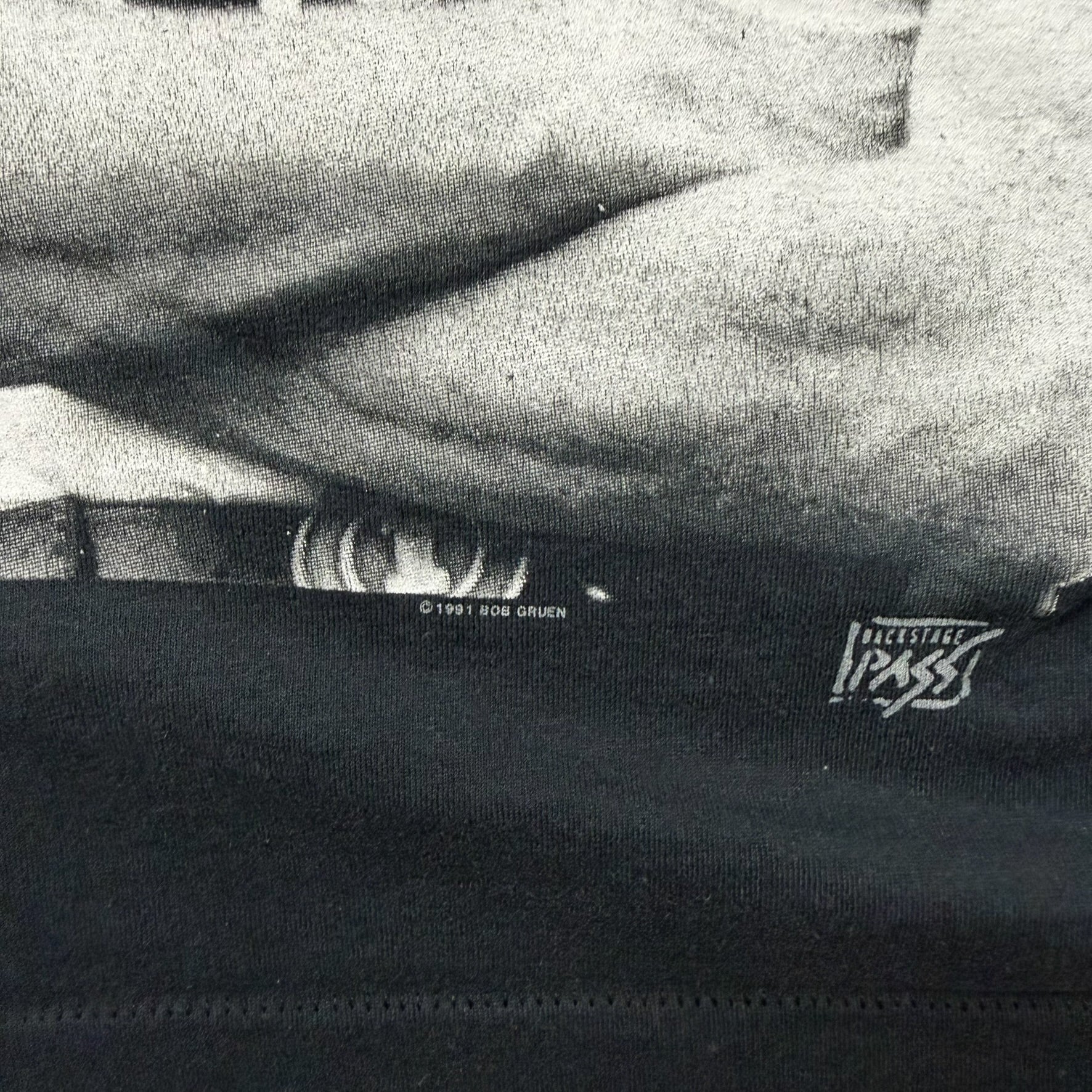 F- Vintage '91 Backstage Pass John Lennon Picture Single Stitch Tee