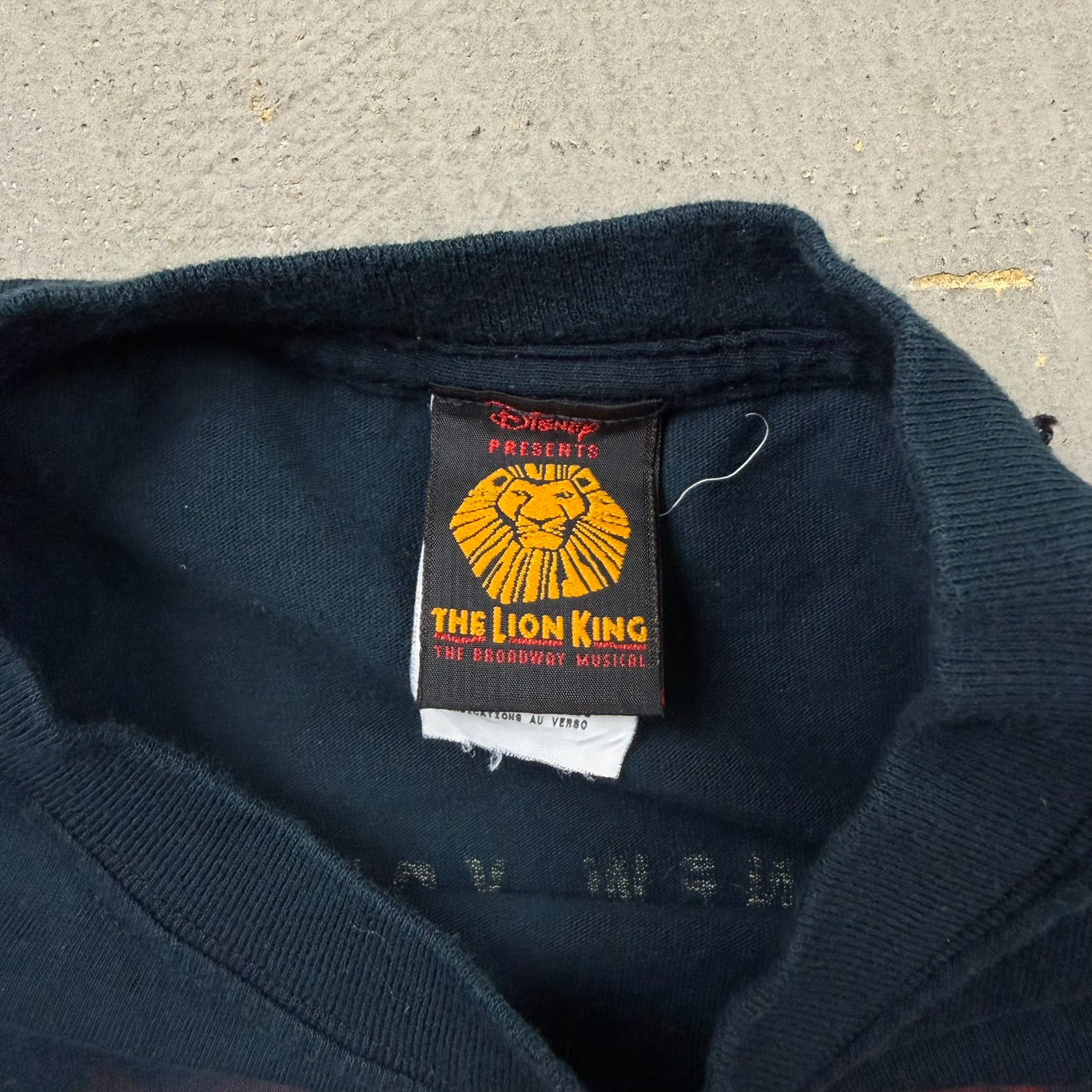 F- Vintage Disney The Lion King Broadway Musical Graphic Tee