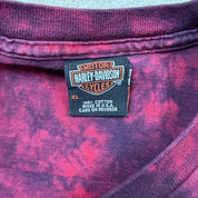 F- Vintage '05 Harley Davidson Savannah Acid Wash Made In USA Single Stitch Tee