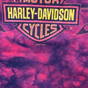F- Vintage '05 Harley Davidson Savannah Acid Wash Made In USA Single Stitch Tee