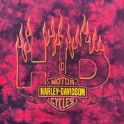 F- Vintage '05 Harley Davidson Savannah Acid Wash Made In USA Single Stitch Tee