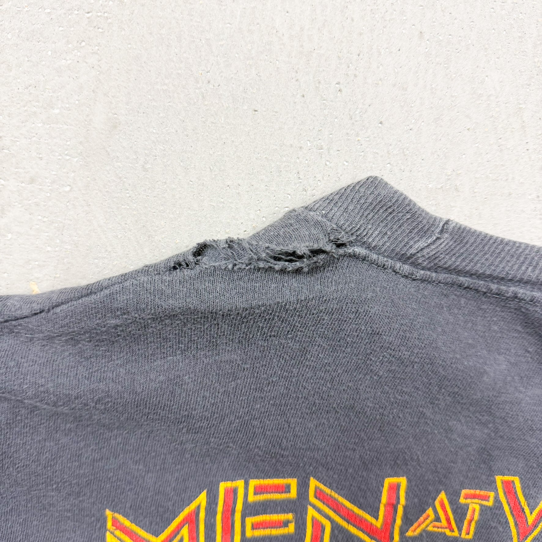 F- Vintage Men At Work Business As Usual Graphic Single Stitch Tee