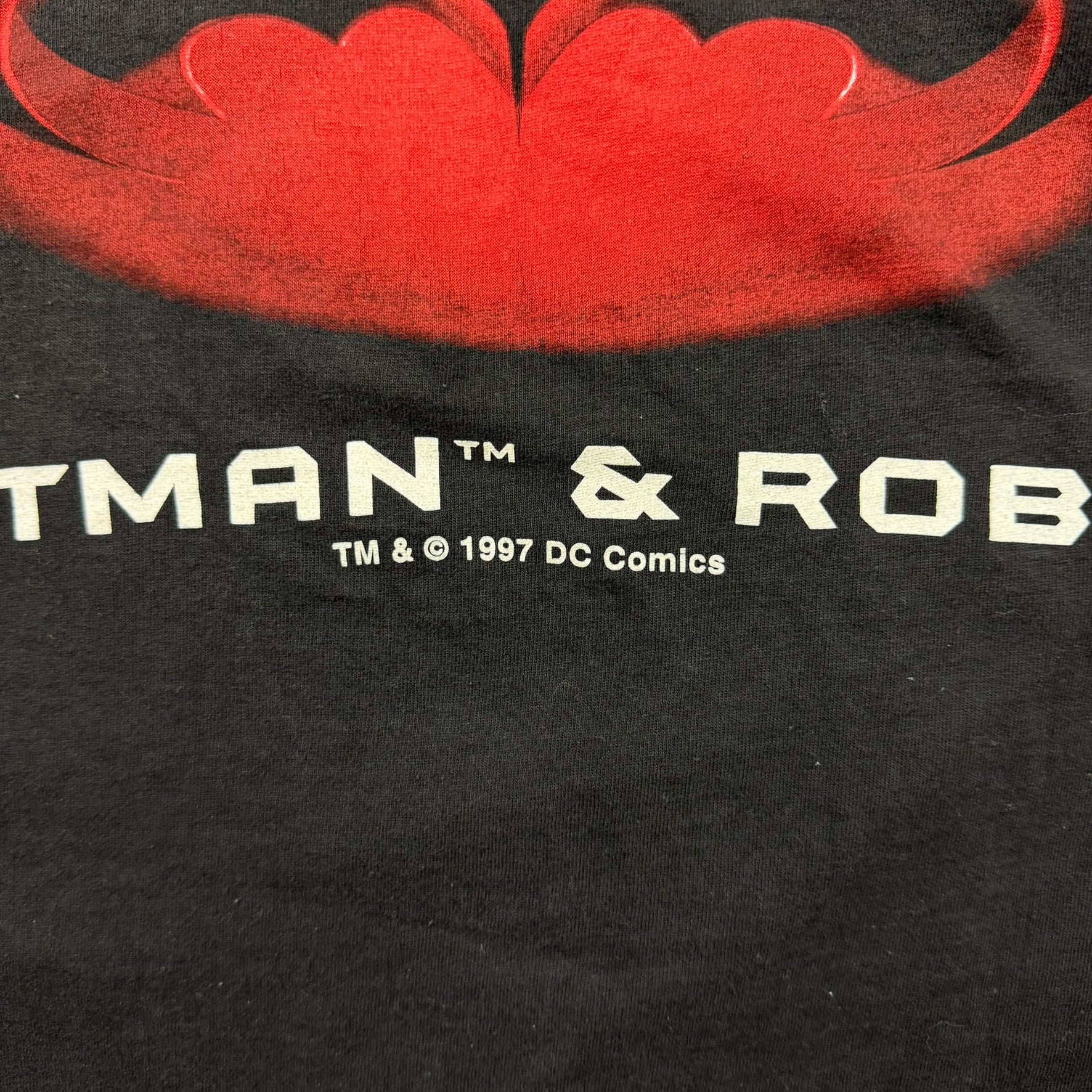 F- Vintage '97 DC Comics Batman & Robin Taco Bell Promo Tee