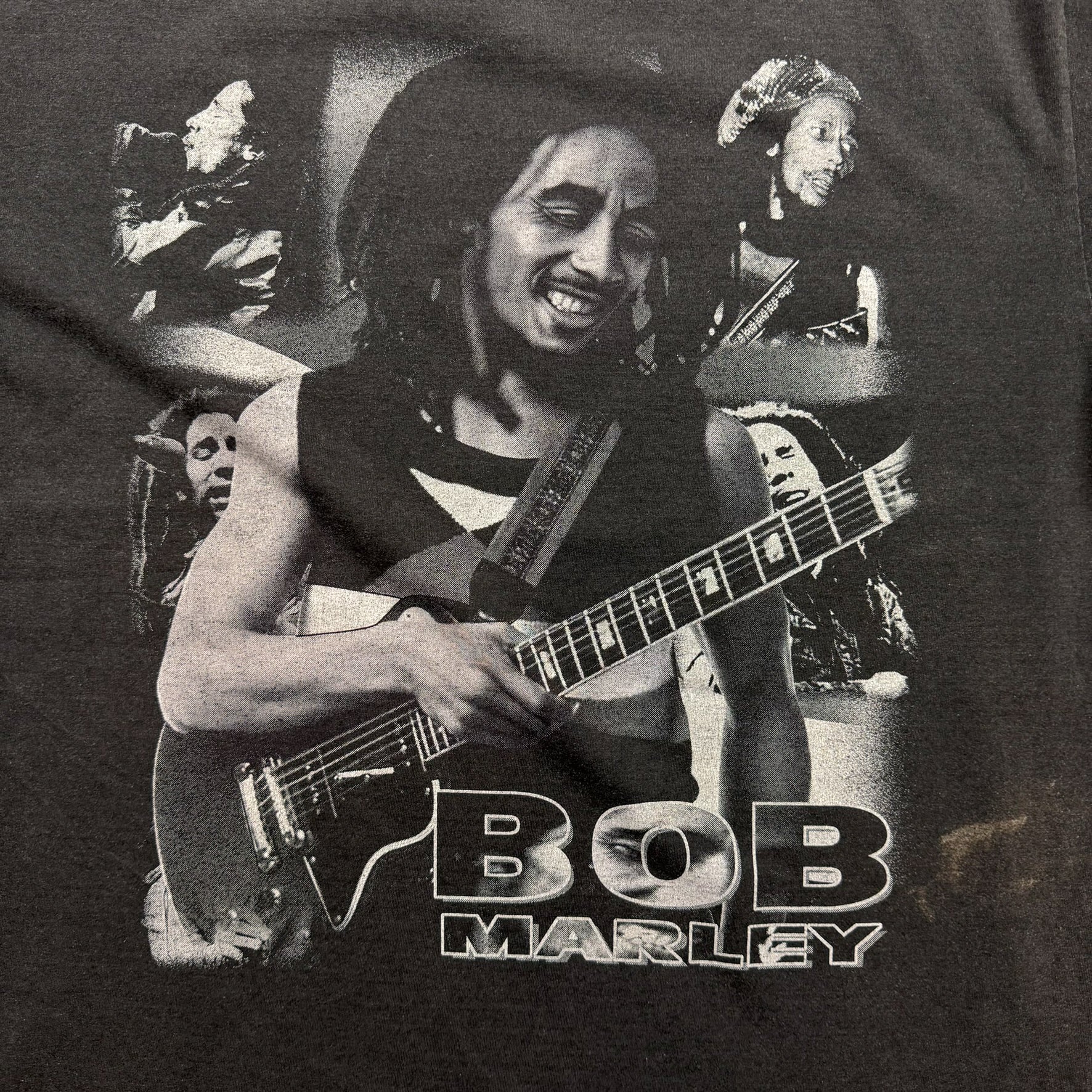 F- Vintage Bob Marley Picture Collage Two & two Tag Tee