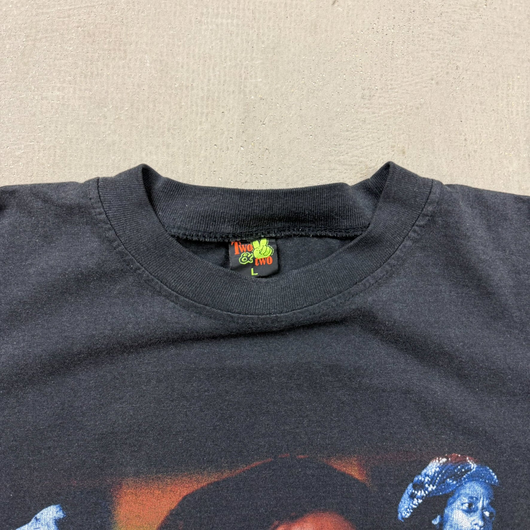 F- Vintage Bob Marley Picture Collage Two & two Tag Tee