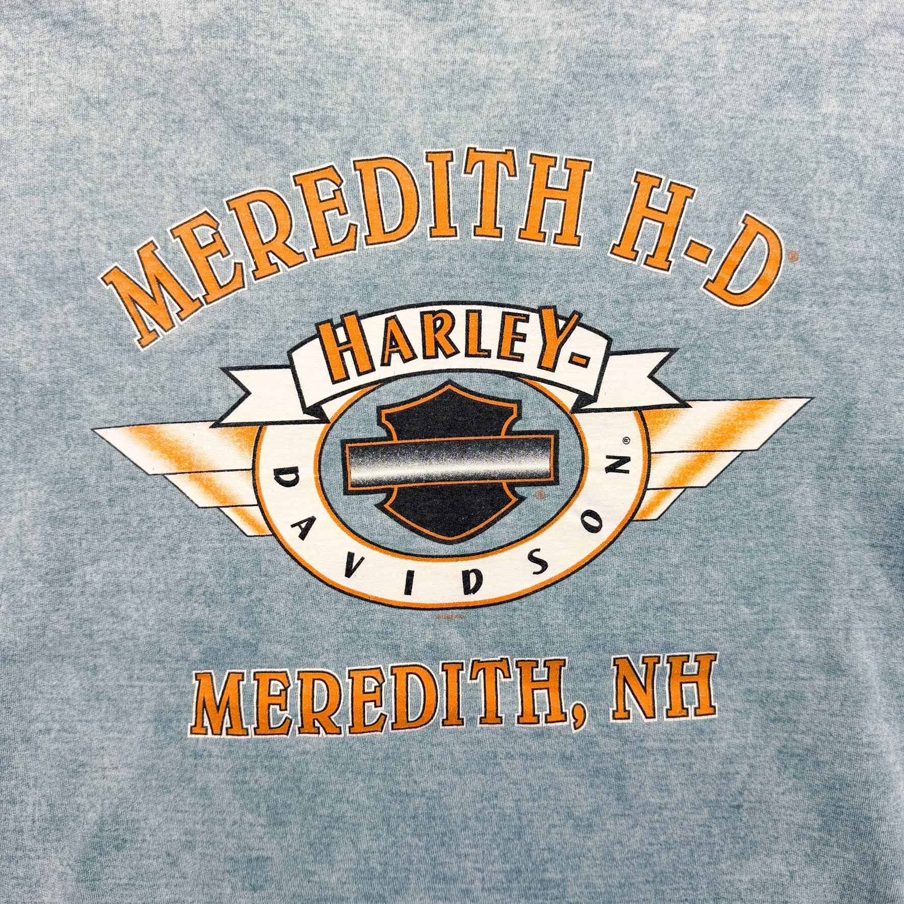 F- Vintage '99 Harley Davidson Meredith NH, Made In USA Crewneck