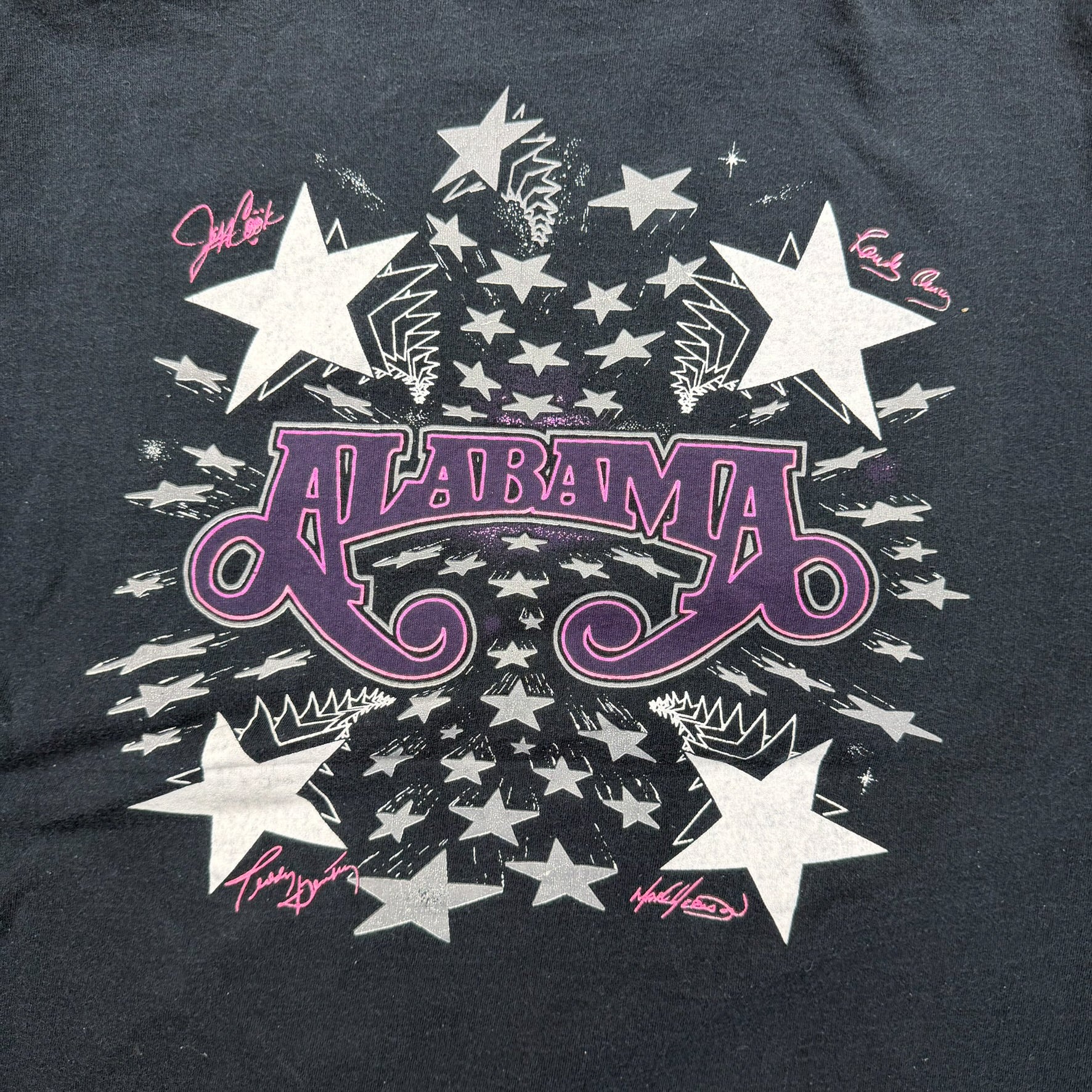 F- Vintage '92 Alabama Picture Graphic Made In USA Single Stitch Tee