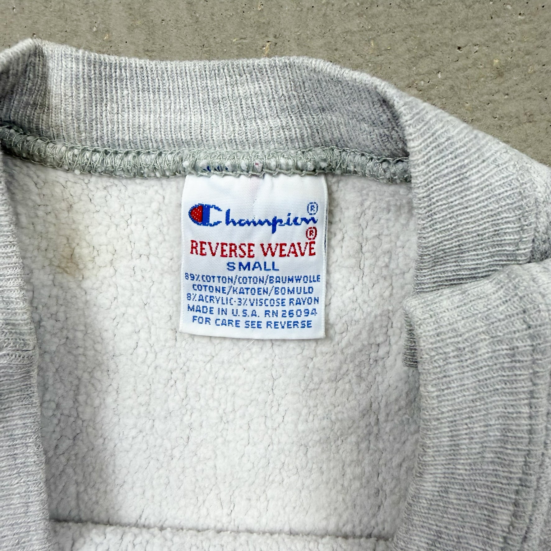 F- Vintage 90s Champion Reverse Weave Wisconsin Badger Made In USA Crewneck