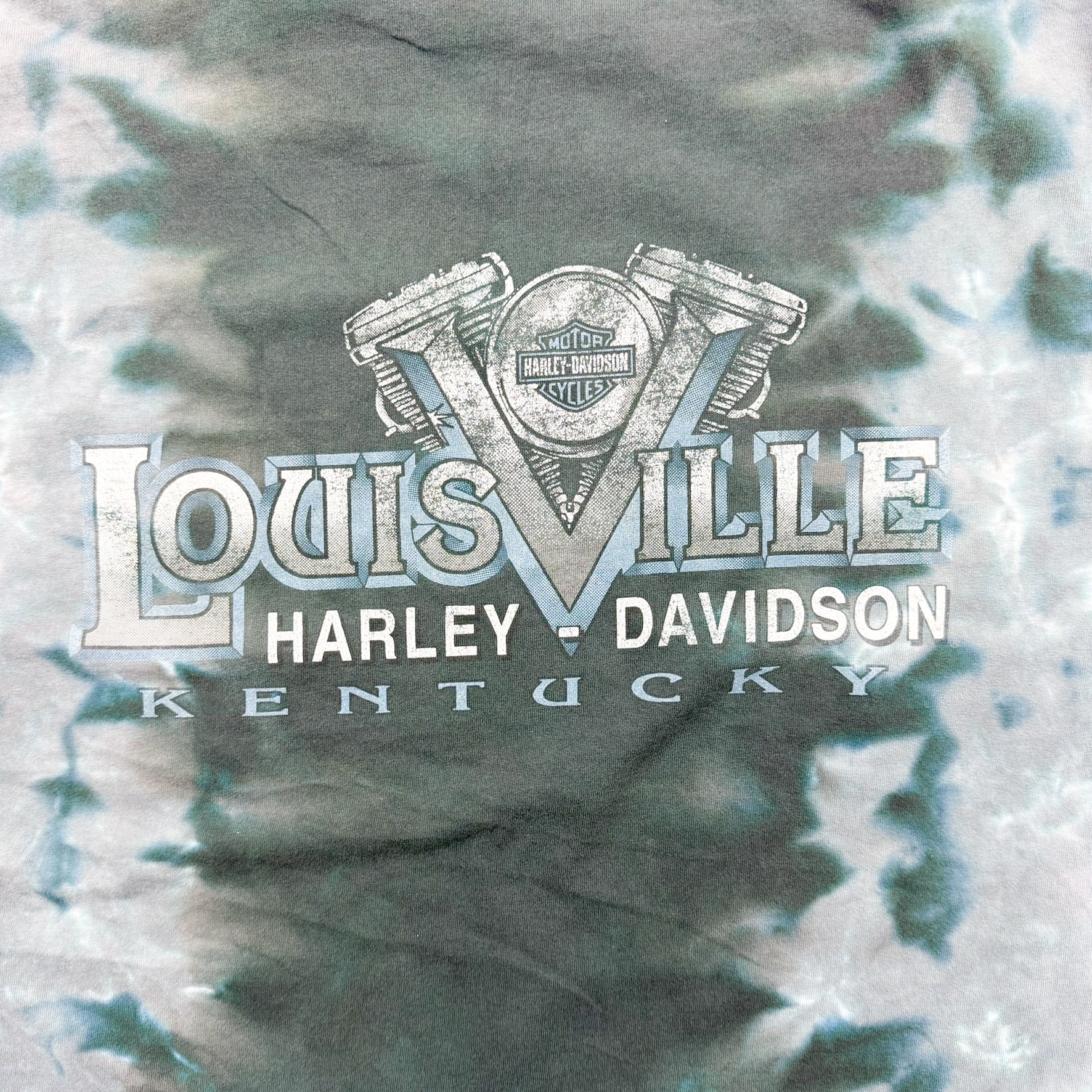 F- Vintage Harley Davidson Louisville Kentucky Made In USA Single Stitch Tee