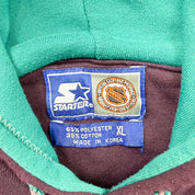 F- Vintage Anaheim Mighty Ducks NHL Starter Embroidered Text Hoodie