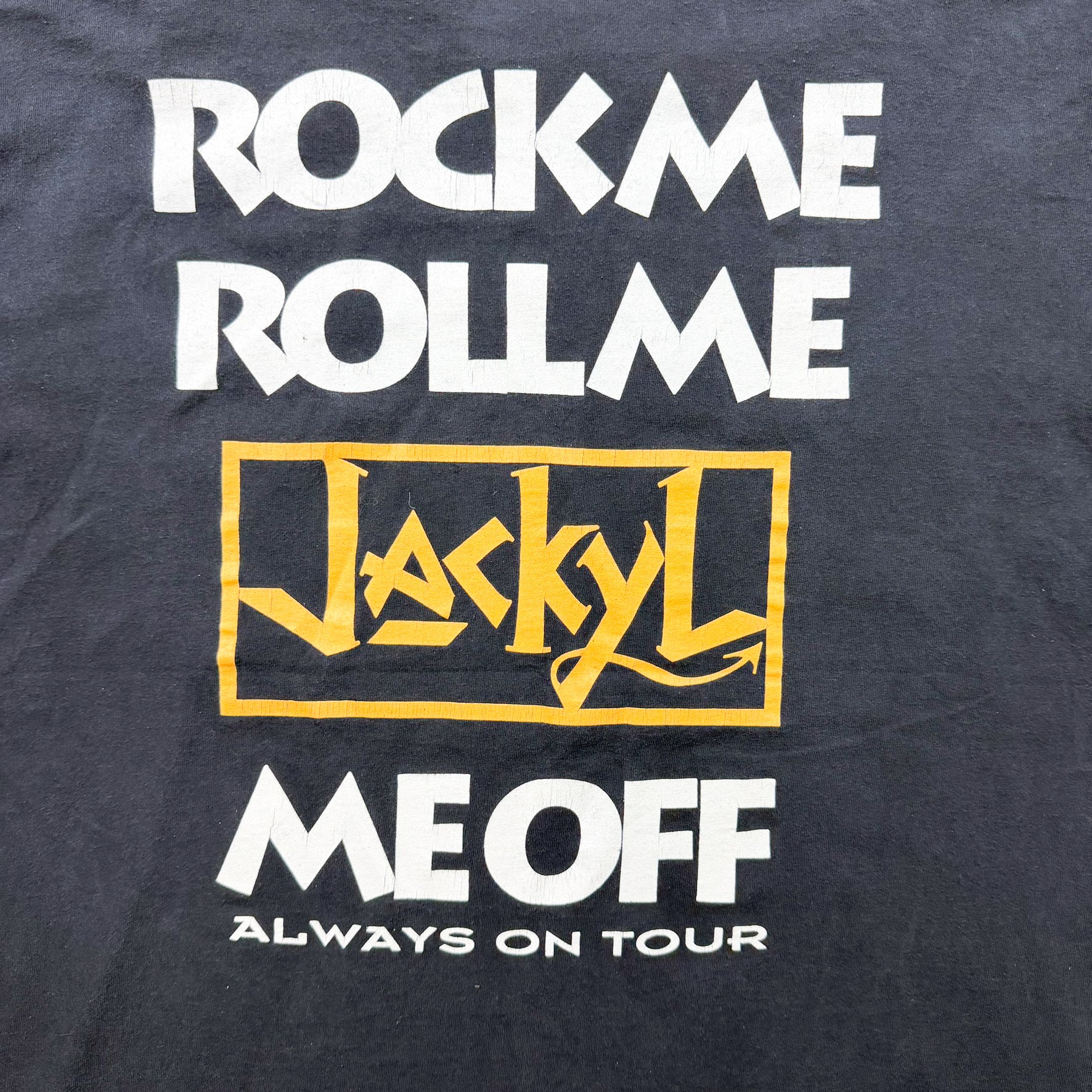 F- Vintage '93 Jackyl Picture Graphic Giant Tag Made In USA Single Stitch Tee