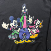 F- Vintage Disney Jerry Leigh Mickie Daffy & Goofy Graphic Made In USA Crewneck