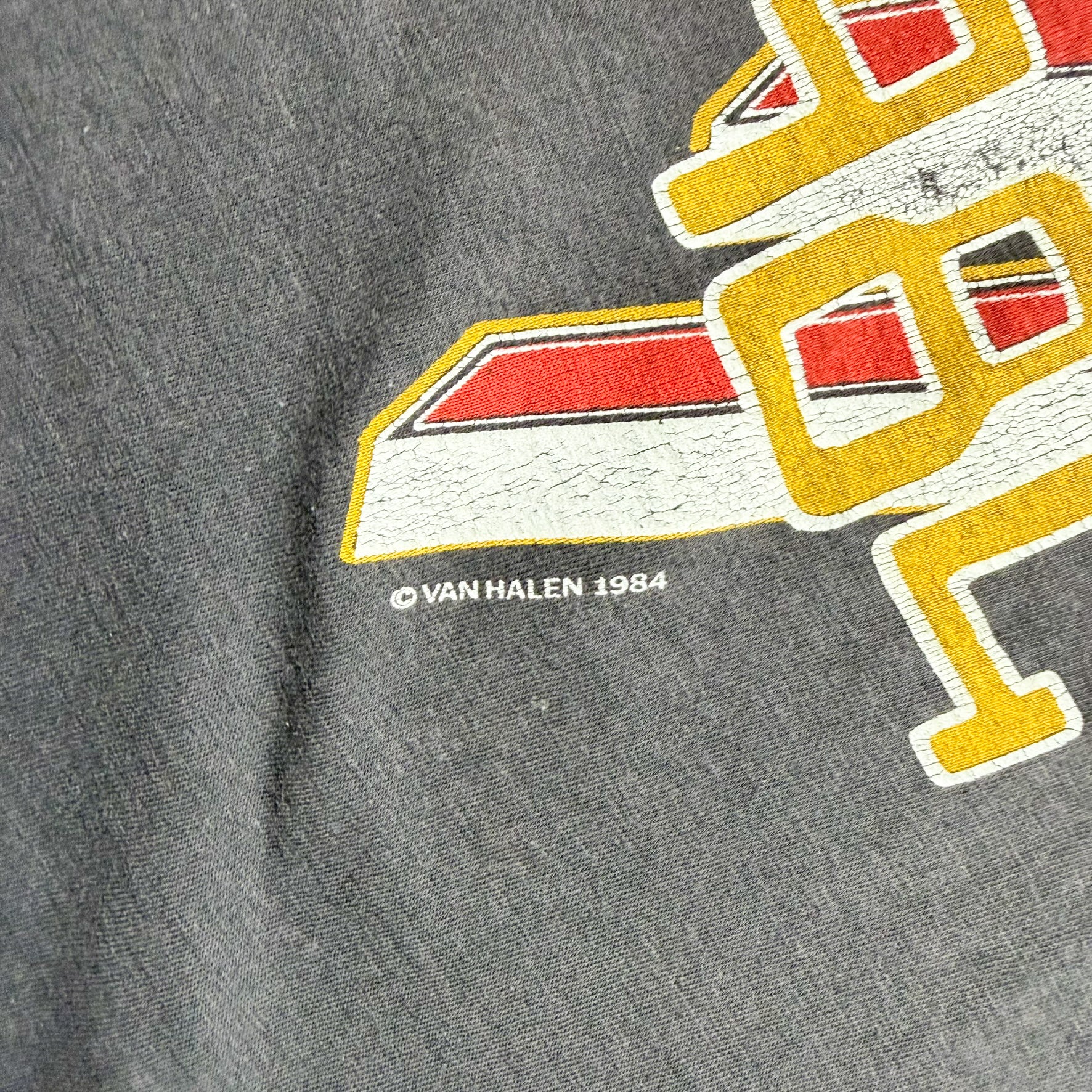 F- Vintage '84 Van Halen 1984 Graphic Made In USA Single Stitch Tee