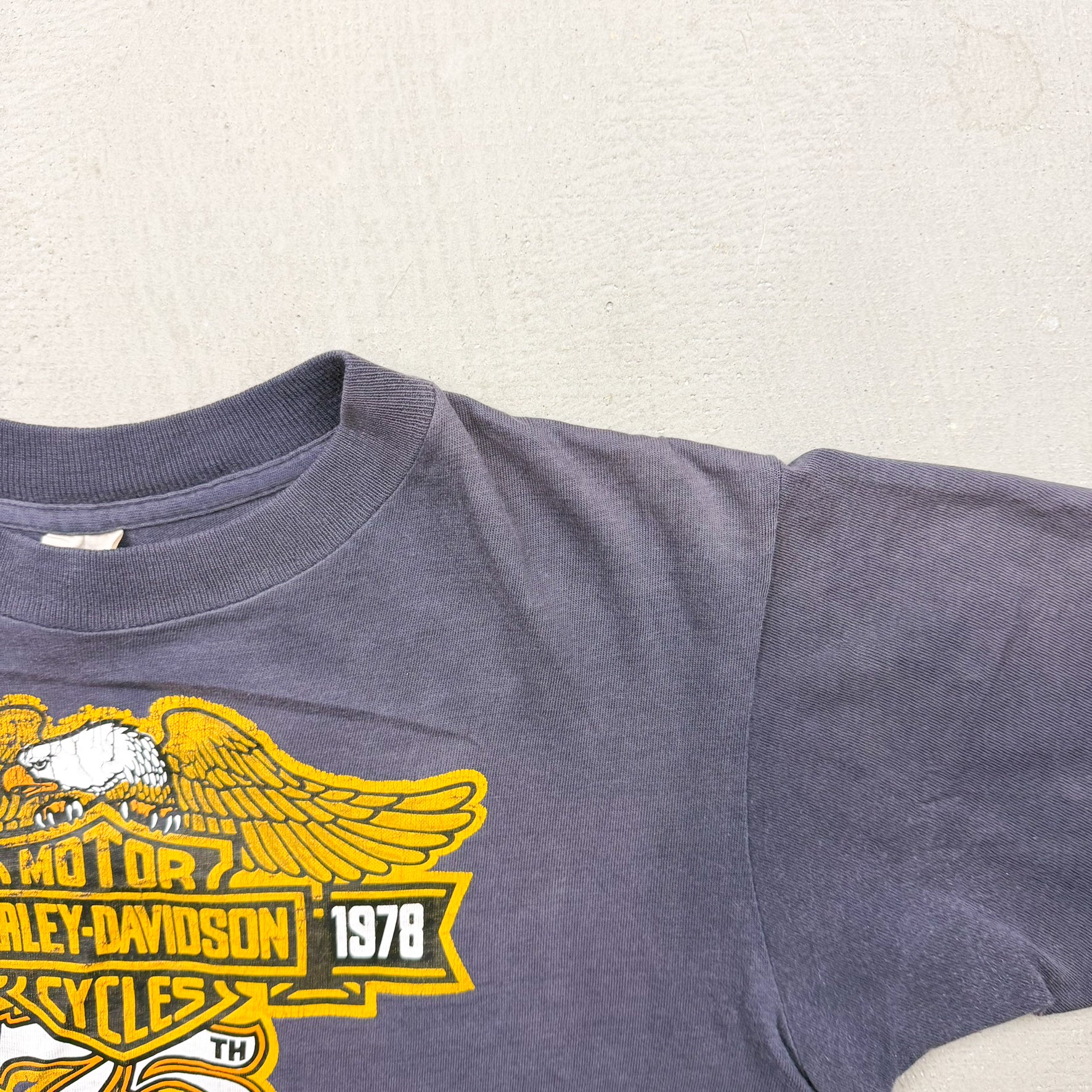 F- Vintage '78 Harley Davidson Kentucky Graphic Made In USA Single Stitch Tee