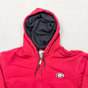 F- Vintage Carhartt University Of Georgia Active Hooded Work Jacket