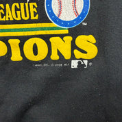 F- Vintage '98 Oakland Athletics AL Champions MLB Made In USA Crewneck