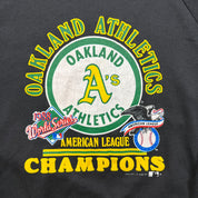 F- Vintage '98 Oakland Athletics AL Champions MLB Made In USA Crewneck
