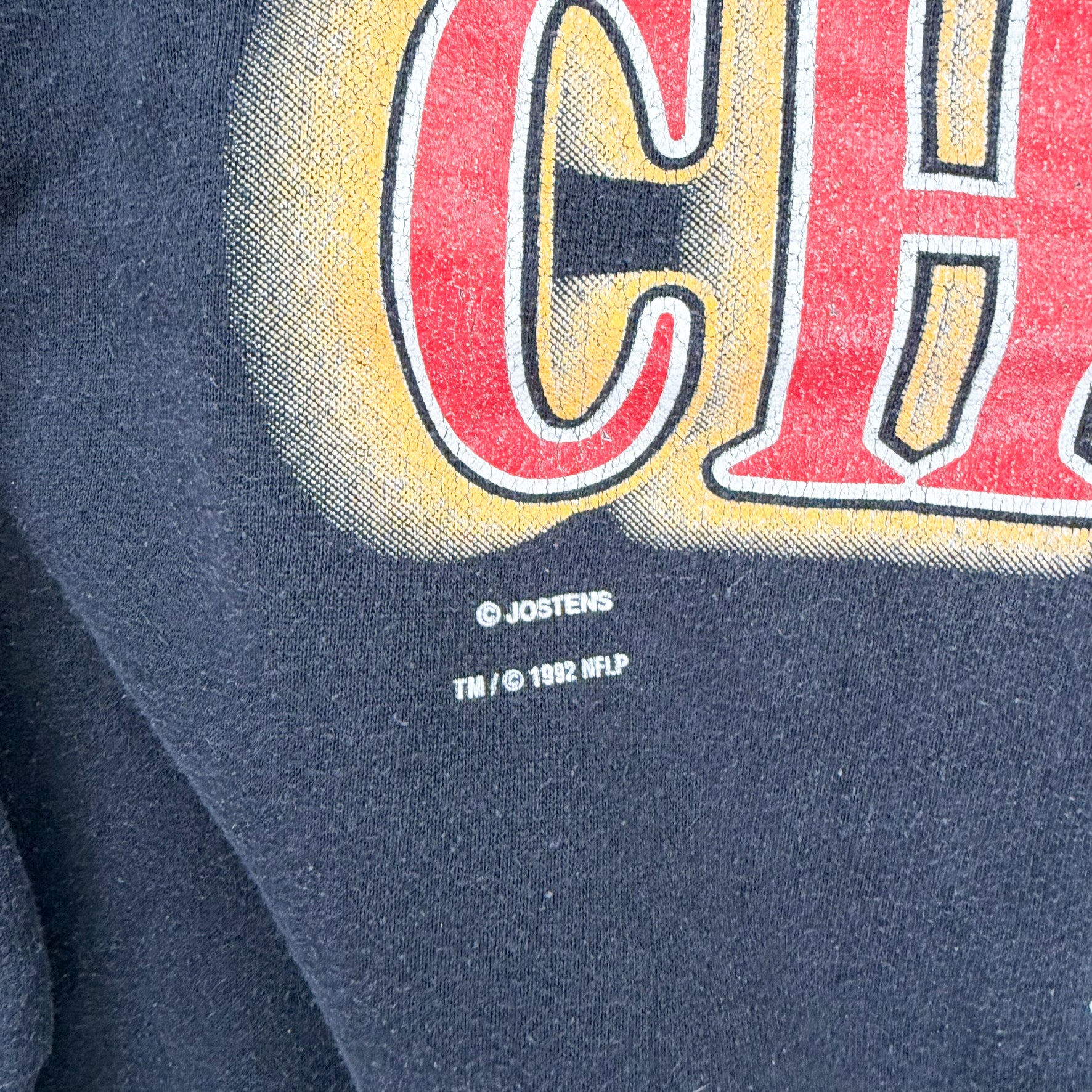 F- Vintage '92 Kansas City Chiefs NFL Logo Made In USA Crewneck